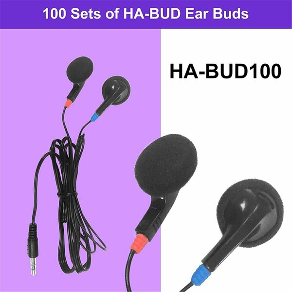 Hamilton Buhl HamiltonBuhl  Ear Buds with Foam Cushions - 100 Piece HA-BUD100